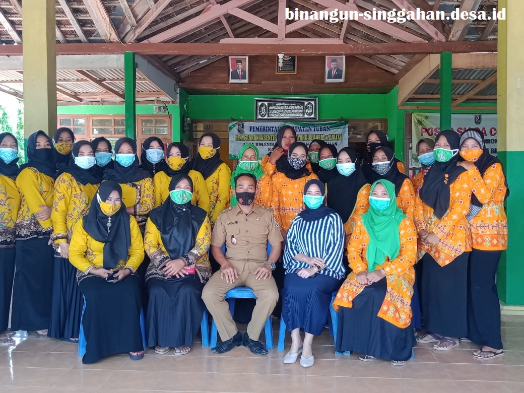 Penyerahan Operasional dan Insentif Kader Posyandu Desa Binangun kecamatan Singgahan Tahun 2020